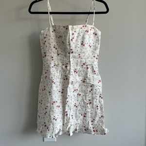 Reformation Floral Mini Sundress, Size 4; Only Worn Once!